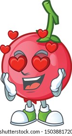 In love sweet lovi lovi fruit for icon character.