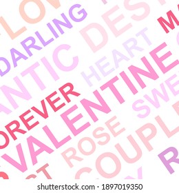 love sweet and romance wording on background in valentine concept and useful template postcard or wallpaper