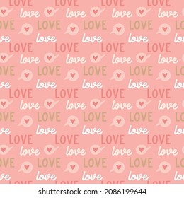 Amor. Dulce y transparente patrón romántico para el día de San Valentín, amor amor amor amor amor amor amor amor amor amor amor color rosa beige blanco pastel
