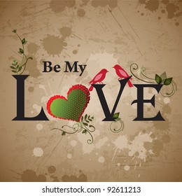 Love and sweetheart valentine's day vector background
