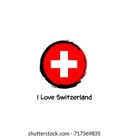 I love Switzerland-vector