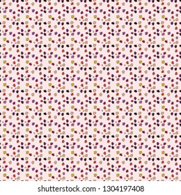 Love symbol, beautiful, lovely, romantic, holiday decoration. Hand drawn illustration, isolated. Watercolor hearts seamless pattern. Gray, neutral and purple colours, polka dots, striped. Vector.