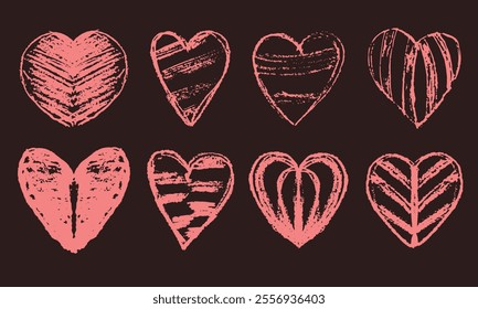 love symbol in hand drawn vector