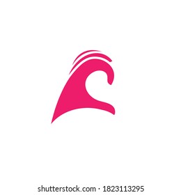 Love symbol, hand showing half of heart, pink palm silhouette with heart, love gesturing, isolated vector illustration