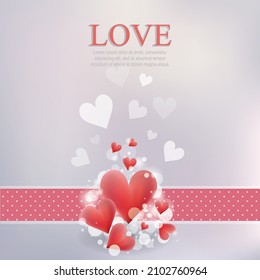 Love symbol heart design. happy valentine's day