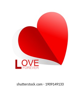 Love symbol. Heart Icon Vector. 