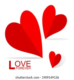 Love symbol. Heart Icon Vector. 