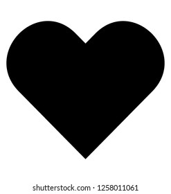 Love symbol, heart solid icon