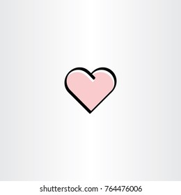 love symbol icon heart vector element 