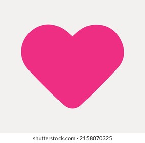 Love symbol icon. Pink heart design. Valentine's Day.