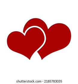 Love symbol icon, love symbol vector. logo simple design