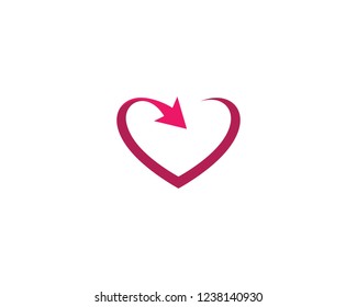 Love symbol illustration design