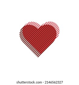 love symbol logo, feeling of deep sympathy