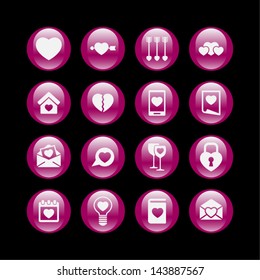 Love symbol set