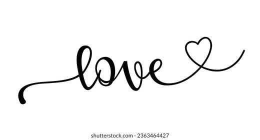 Love Symbol Sign Typography Element