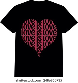 love symbol t shirt| love is love shirt|  typography t shirt with a love symbol| 