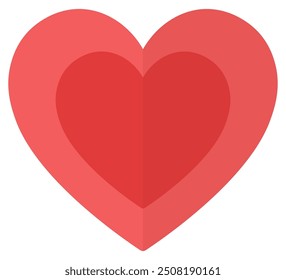 Love symbol in trendy style isolated on white background.