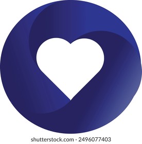 Love symbol, Valentine's day, Icon or logo. 3d Love symbol logo design gradient color 