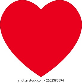 Símbolo de amor - Forma de corazón vectorial adecuada para fondo, icono, signo, activo de diseño, día de San Valentín, pegatina, papel tapiz e ilustración en general