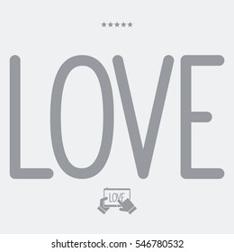 Love symbol - Vector icon for computer website or application