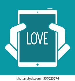Love symbol - Vector icon for computer website or application