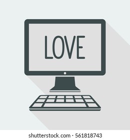 Love symbol - Vector icon for computer website or application