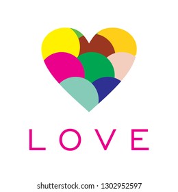 love symbol vector illustration, heart icon