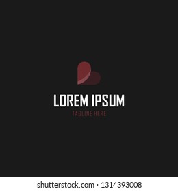 Love Symbolic Romance Abstract Minimalist Creative Modern Business Logo