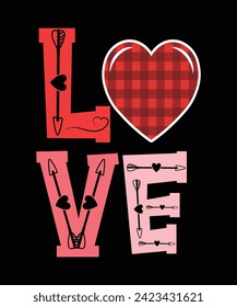 LOVE T Shirt Print Template