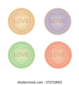 Love tablets - love custom colored decorations