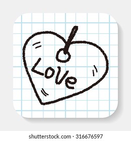 love tag doodle