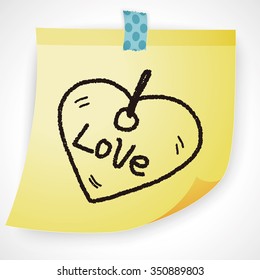 love tag doodle