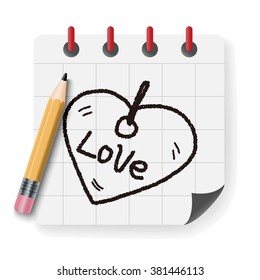 love tag doodle