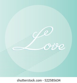 Love tag. Poster design