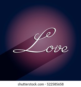 Love tag. Poster design