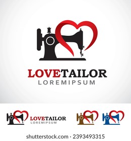 Love Tailor Logo Design Template