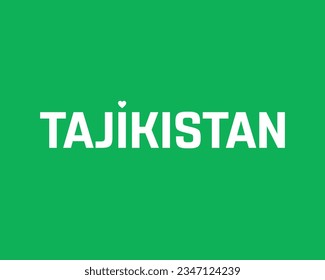 I love Tajikistan, Tajikistan Independence day, love Tajikistan, Tajikistan, Love, Heart Icon, 9 September, 9th September, Independence day, National Day, Unique Minimal Typographic design Vector Eps 