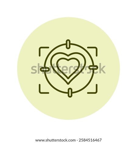 Love Target pentaglow, vector, pixel perfect, illustrator file