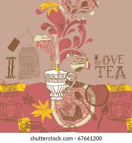 love tea background