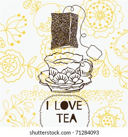 love tea background