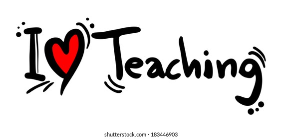 Love Teaching Stock Vector (Royalty Free) 183446903 | Shutterstock