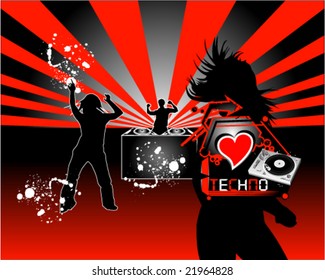 I love techno music