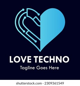 Design-Logo-Vorlage für Lieblingstechnologie
