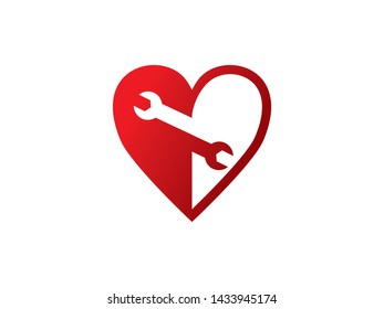 Love Technology Logo Template, Icon, Symbol