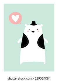 love teddy bear card