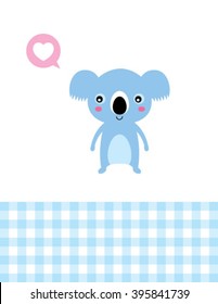 love teddy bear card vector