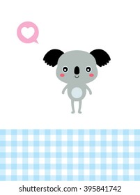 love teddy bear card vector