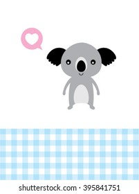 love teddy bear card vector