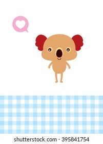 love teddy bear card vector