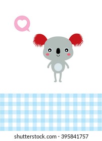love teddy bear card vector